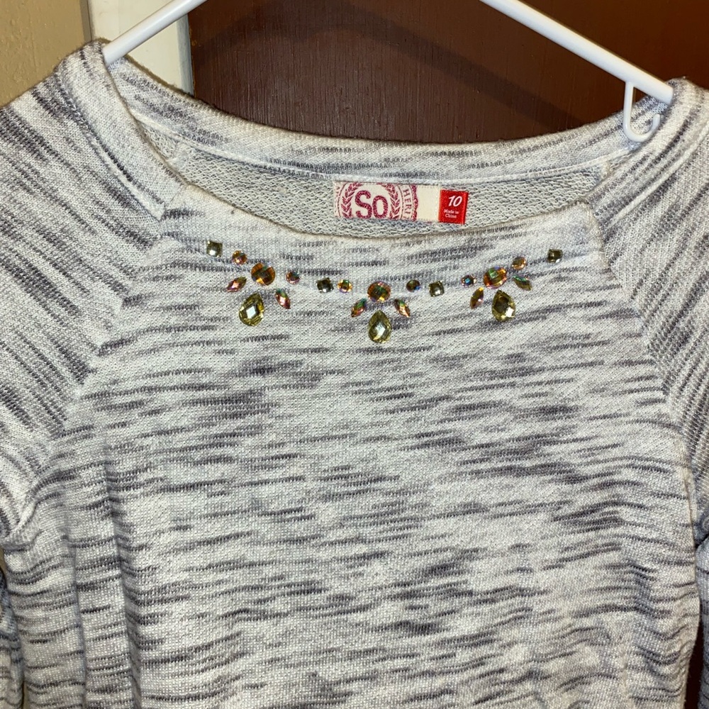 girls long sleeve knit shirt